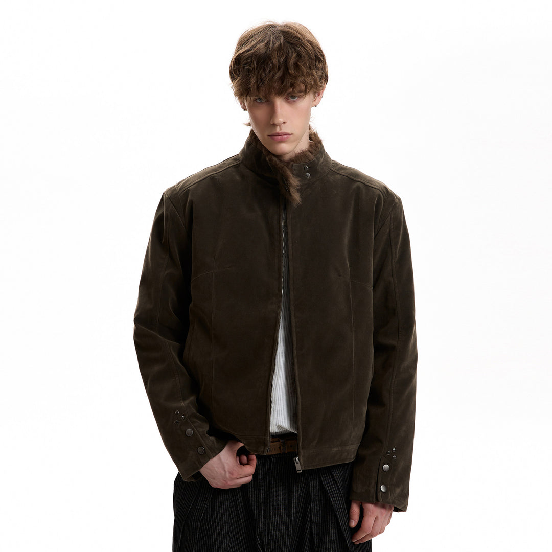 Kagehara Suede Harrington Jacket