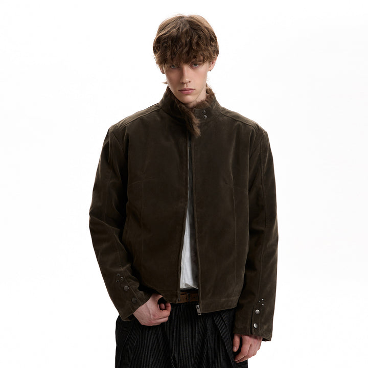 Kagehara Suede Harrington Jacket
