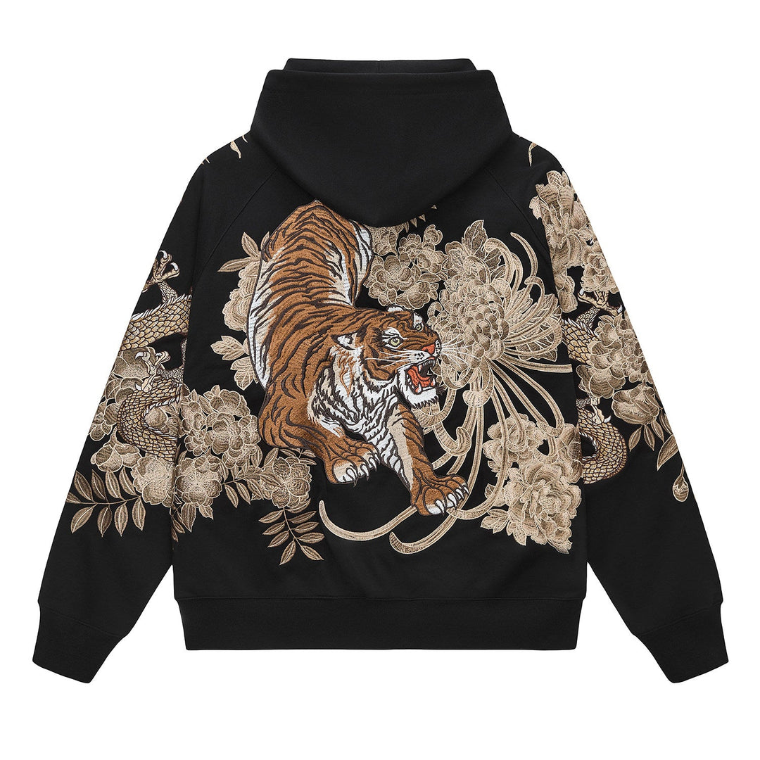 Raijin Tiger Embroidered Hoodie