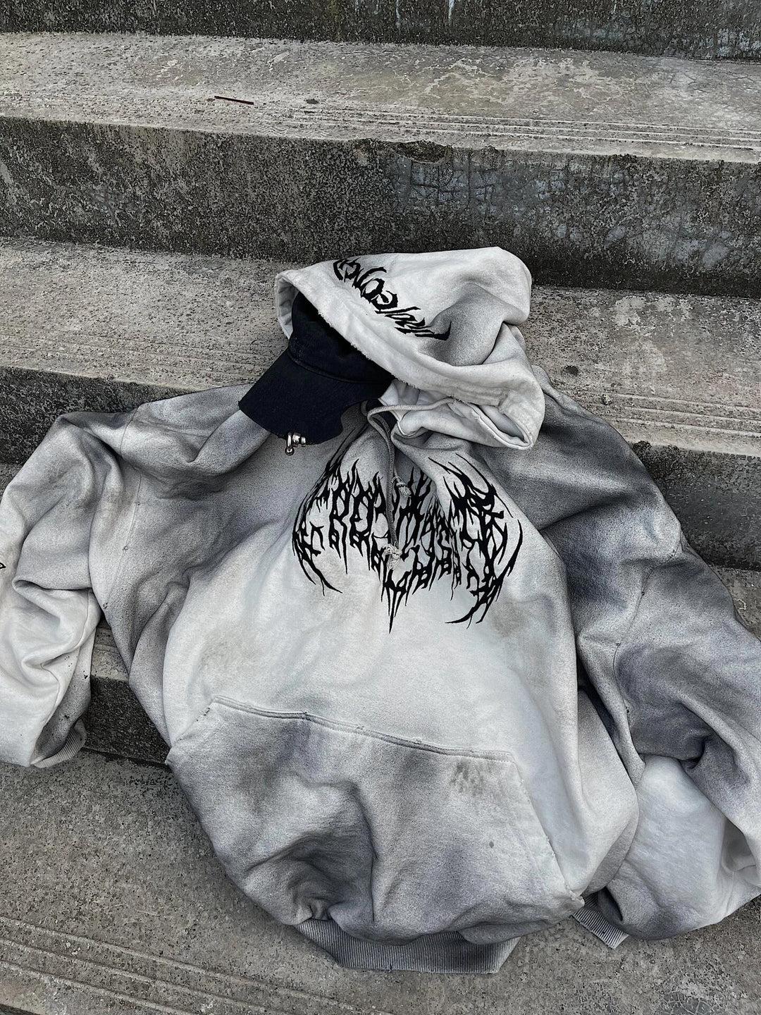 GRAILZ PROJECT Embroidered Sanskrit hoodie