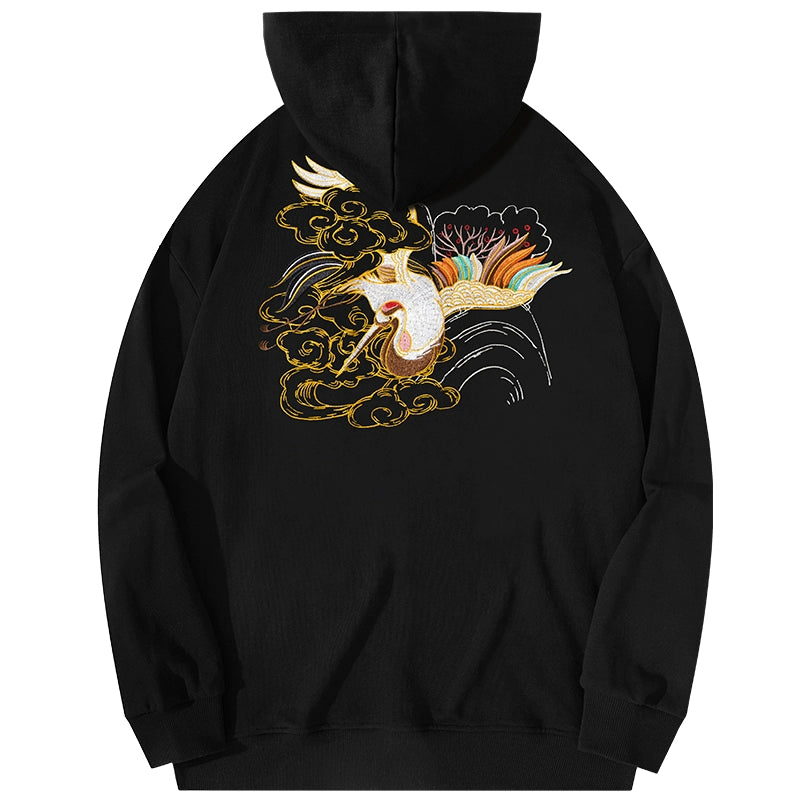 Spring and Autumn Embroidered Hoodie