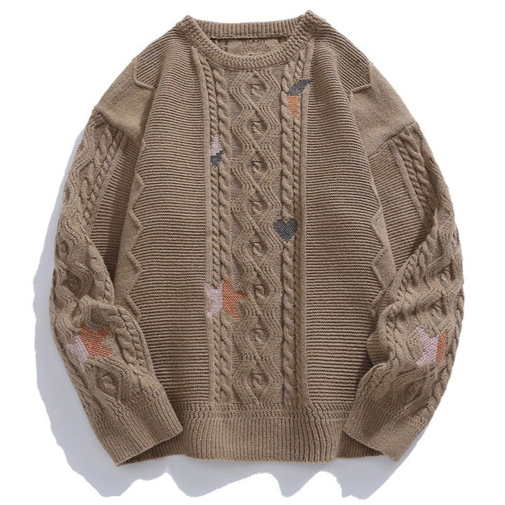 Blossom Whisper Cable Knit Sweater
