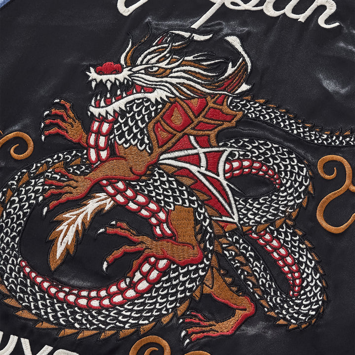 Tokyo Ryū Embroidered Sukajan Jacket Product Description