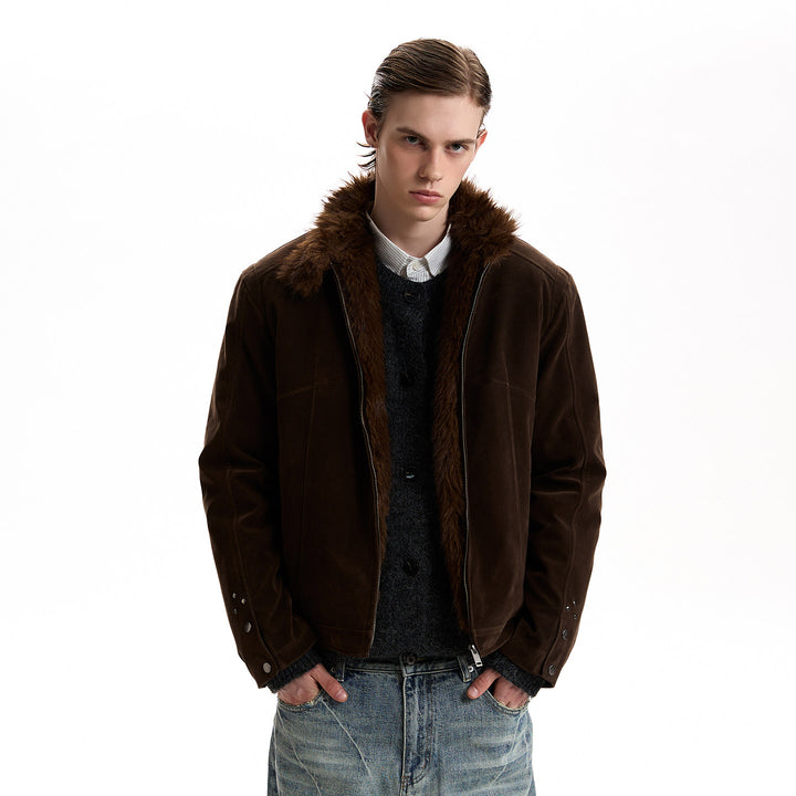 Kagehara Suede Harrington Jacket