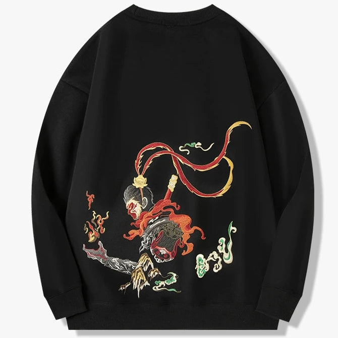 Wukong Embroidered Sweatshirt