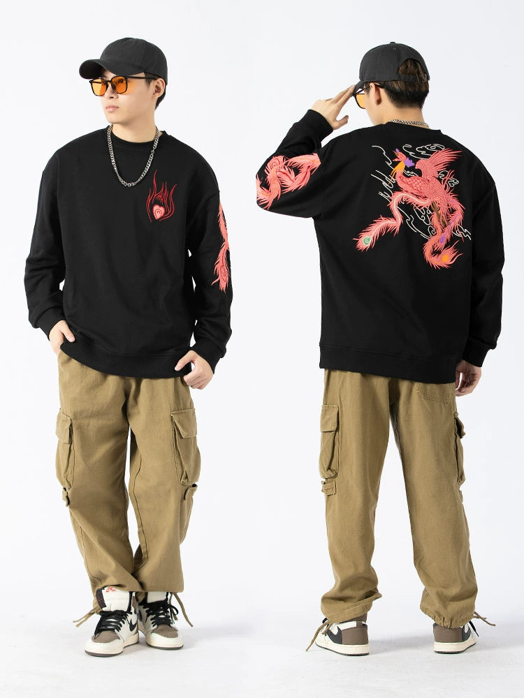 Flying Phoenix Embroidered Sweatshirt