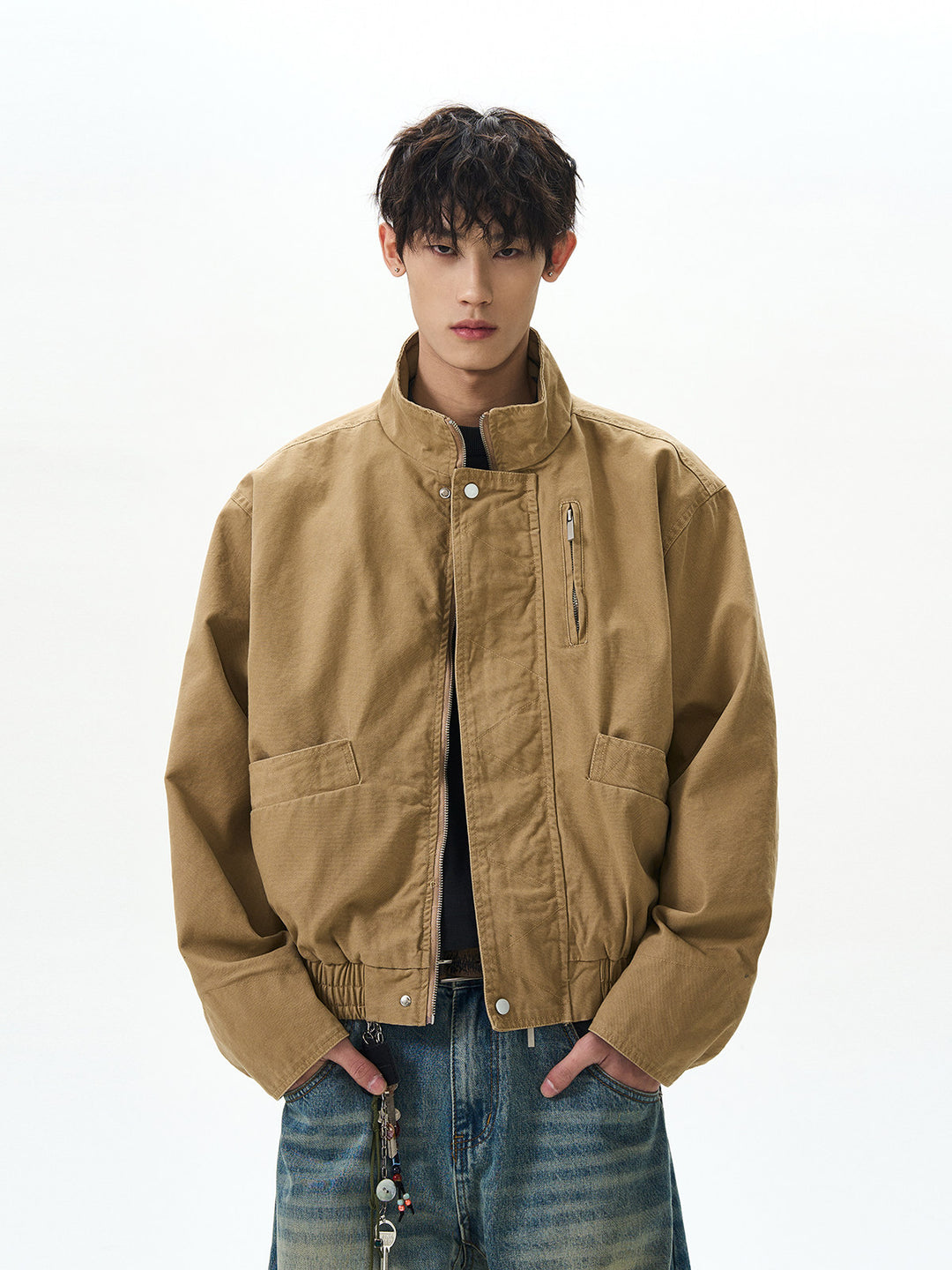 Tobari Cotton Bomber Jacket