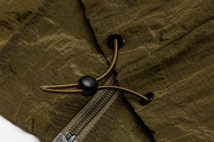 Kawagiri Utility Zip Shirt  Army Green