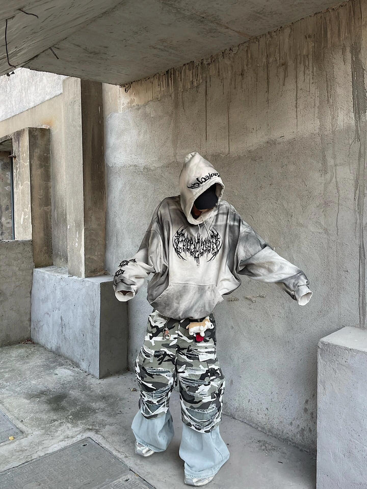 GRAILZ PROJECT Embroidered Sanskrit hoodie
