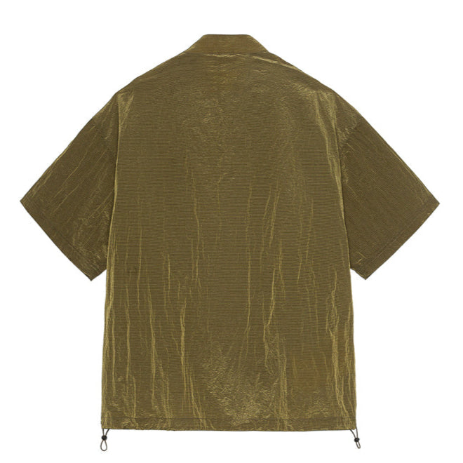 Kawagiri Utility Zip Shirt  Army Green