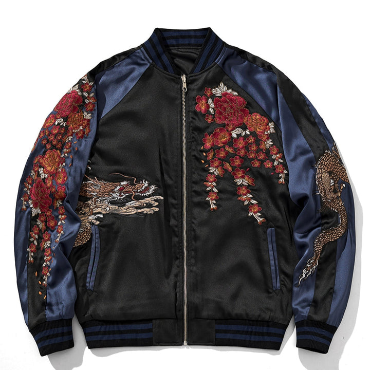 Blouson aviateur Sky Dominion Sukajan Souvenir (réversible)