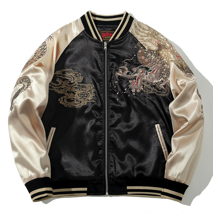 Thousands Tide Dragon Sukajan Souvenir Bomber Jacket