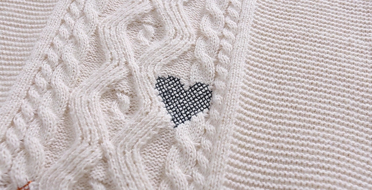 Blossom Whisper Cable Knit Sweater