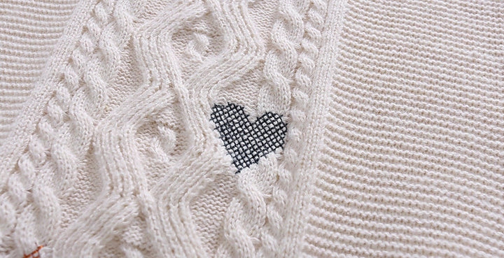 Blossom Whisper Cable Knit Sweater