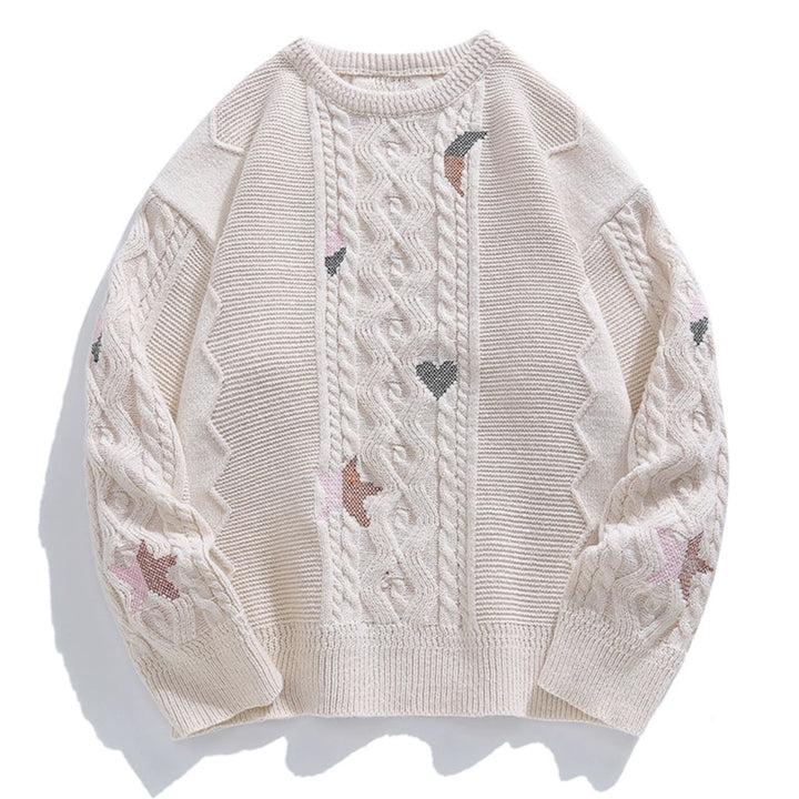 Blossom Whisper Cable Knit Sweater