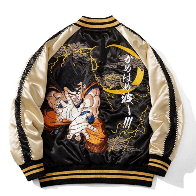 Dragon Ball Gohan Sukajan Souvenir Bomber Jacket