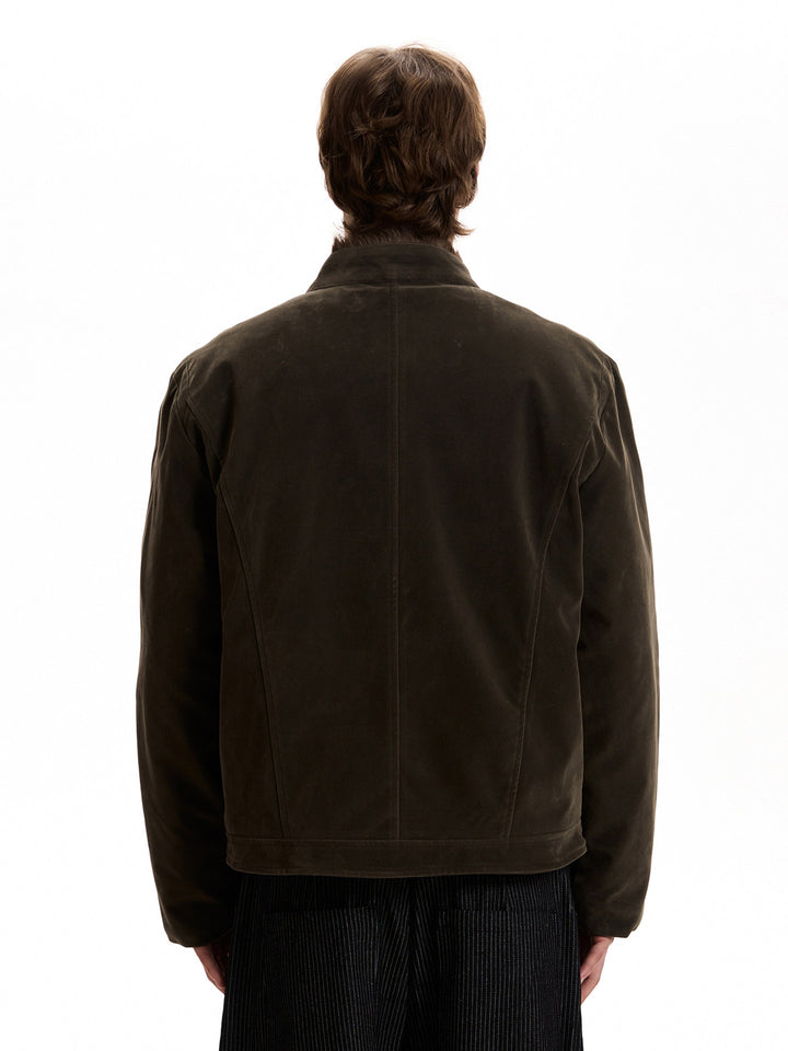 Kagehara Suede Harrington Jacket