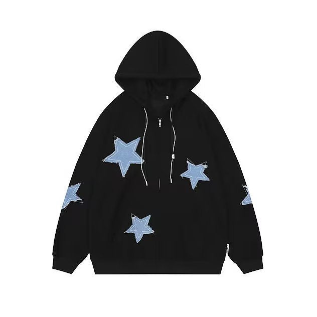 Hoshikage Star Patch Zip Hoodie