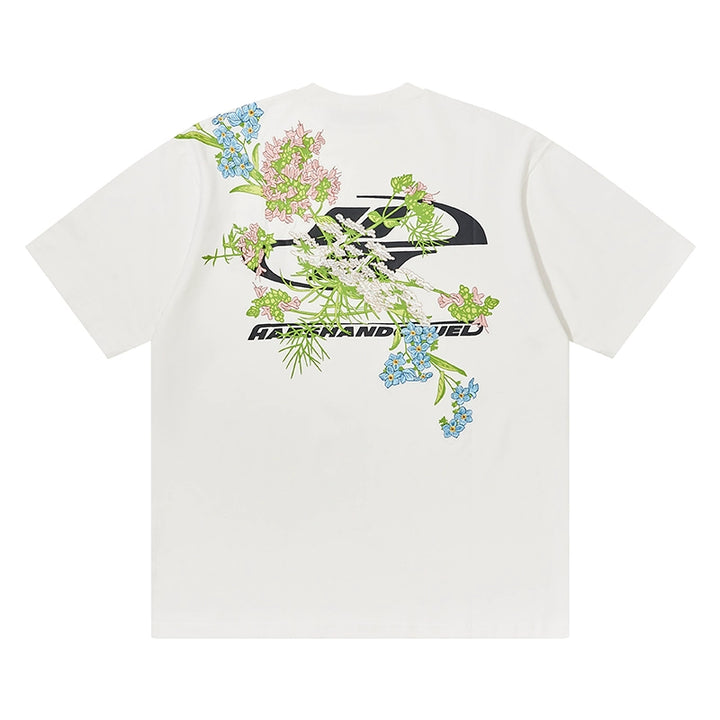 HARSH and CRUEL Floral Embroidered T-shirt