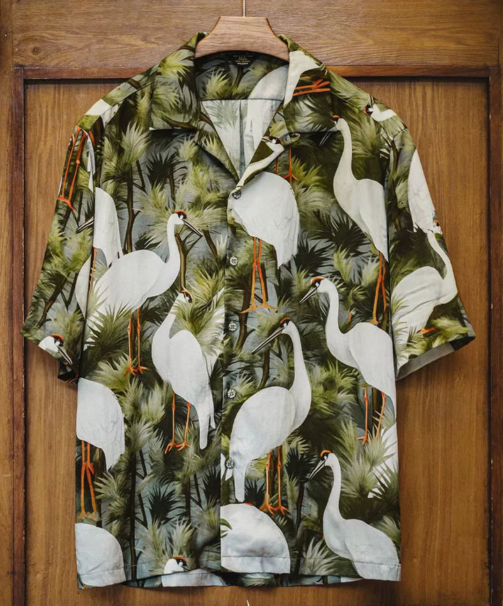 Tsuru Garden Aloha Shirt