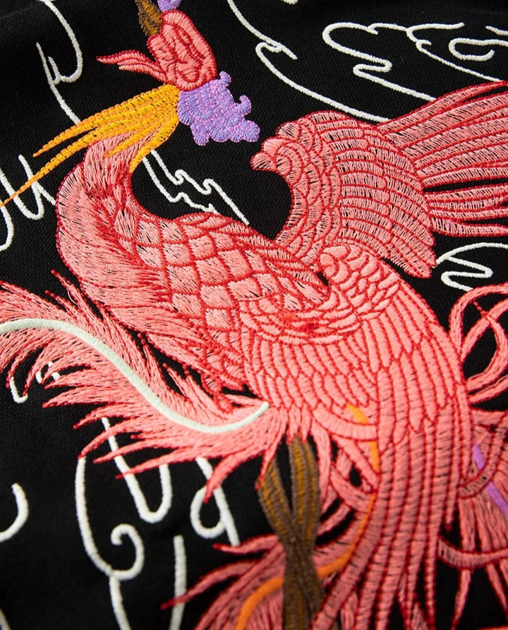 Flying Phoenix Embroidered Sweatshirt