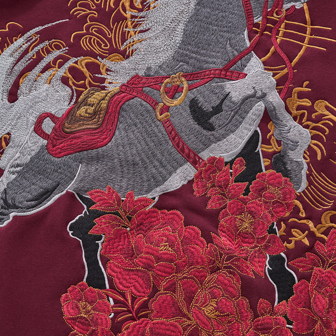Hakuba Embroidered Zip Hoodie