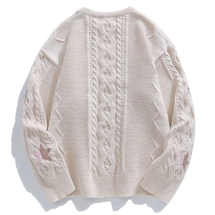 Blossom Whisper Cable Knit Sweater