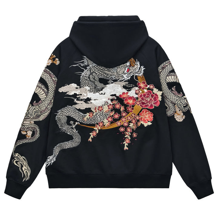 Kokuryū Blossom Embroidered Hoodie