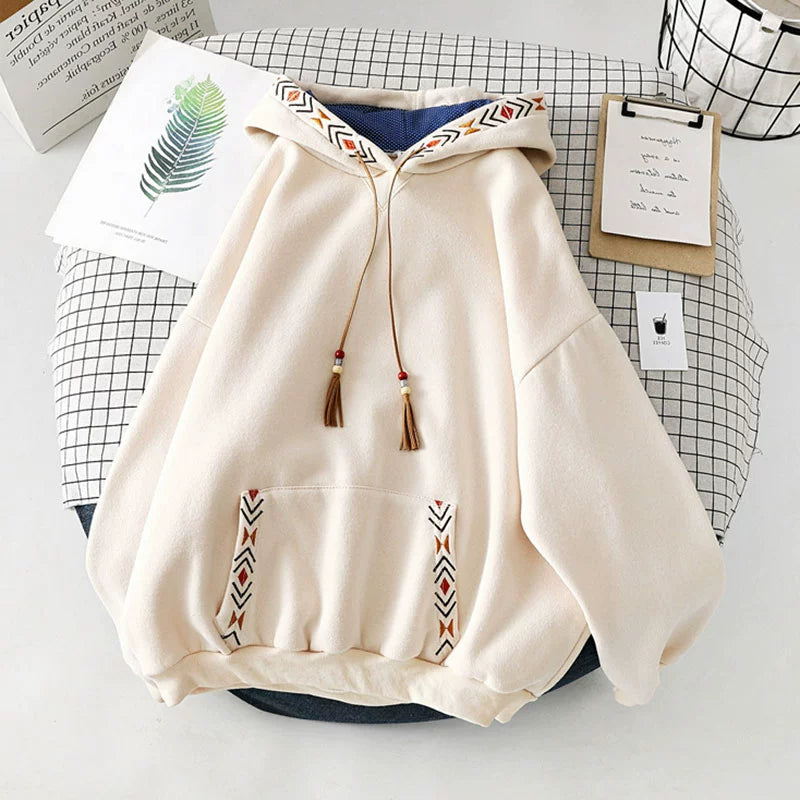 Tsukiyo Foxfire Embroidered Hoodie