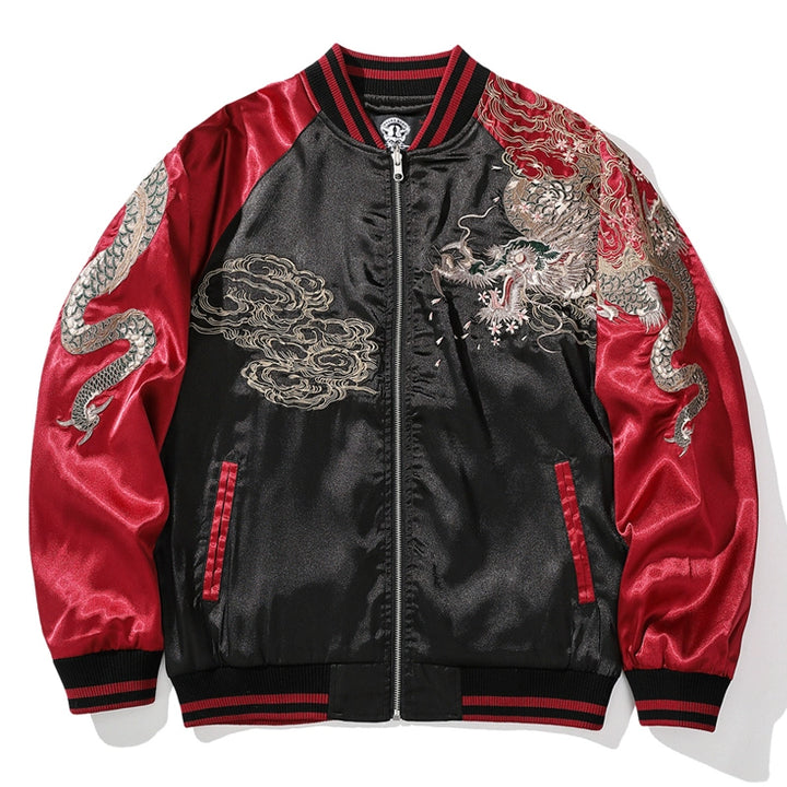 Thousands Tide Dragon Sukajan Souvenir Bomber Jacket