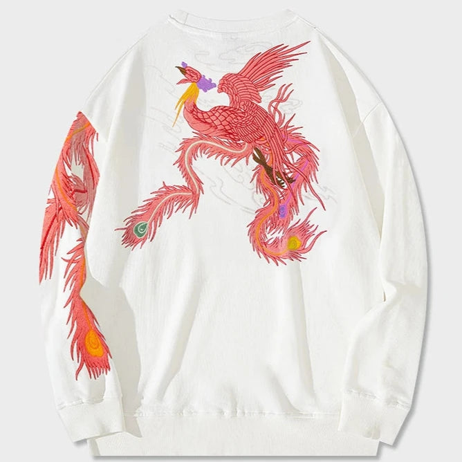 Flying Phoenix Embroidered Sweatshirt