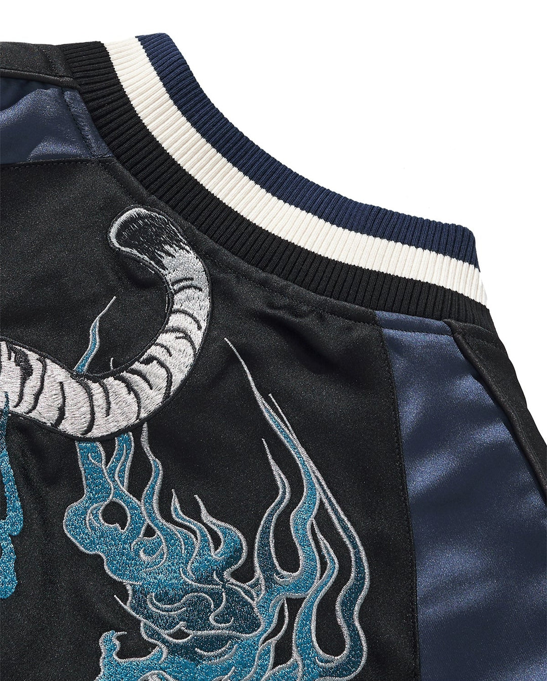 Azure Roar Tiger Sukajan Souvenir Bomber Jacket