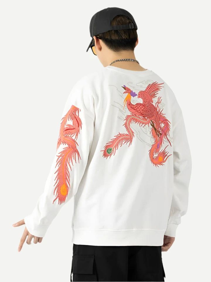 Flying Phoenix Embroidered Sweatshirt