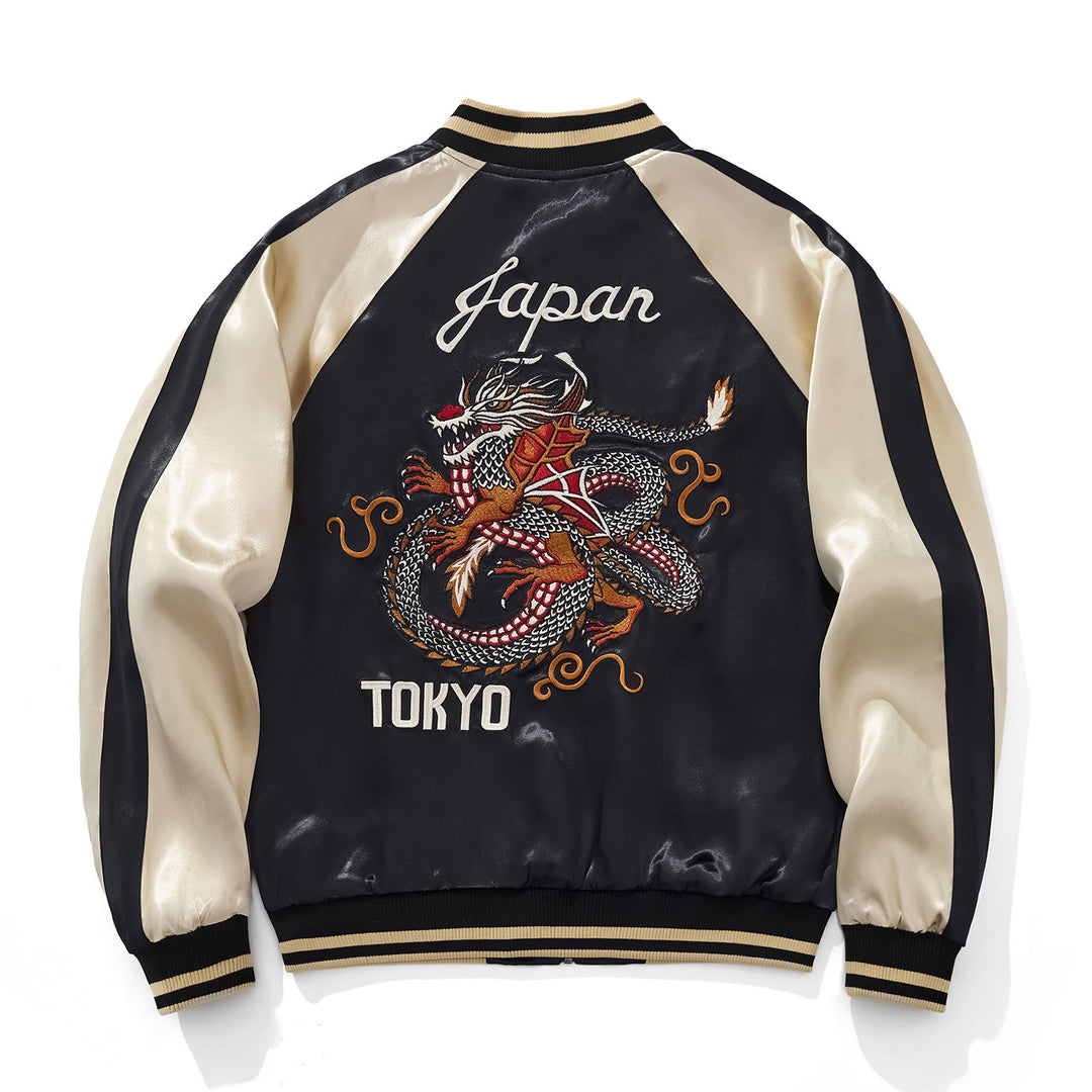 Tokyo Ryū Embroidered Sukajan Jacket Product Description