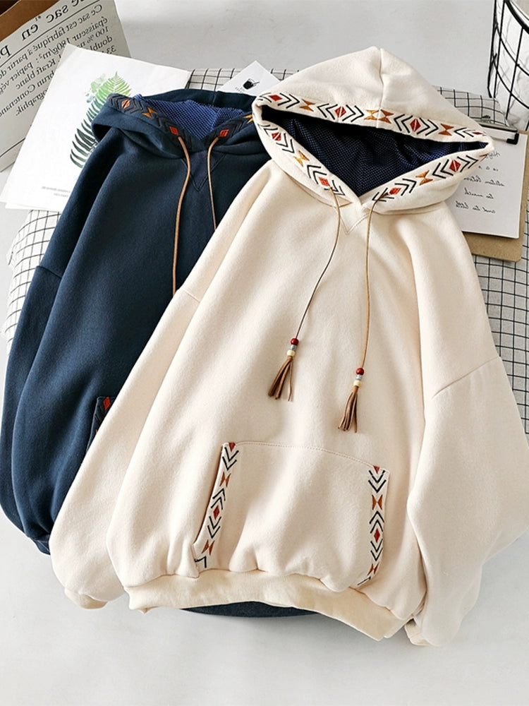 Tsukiyo Foxfire Embroidered Hoodie