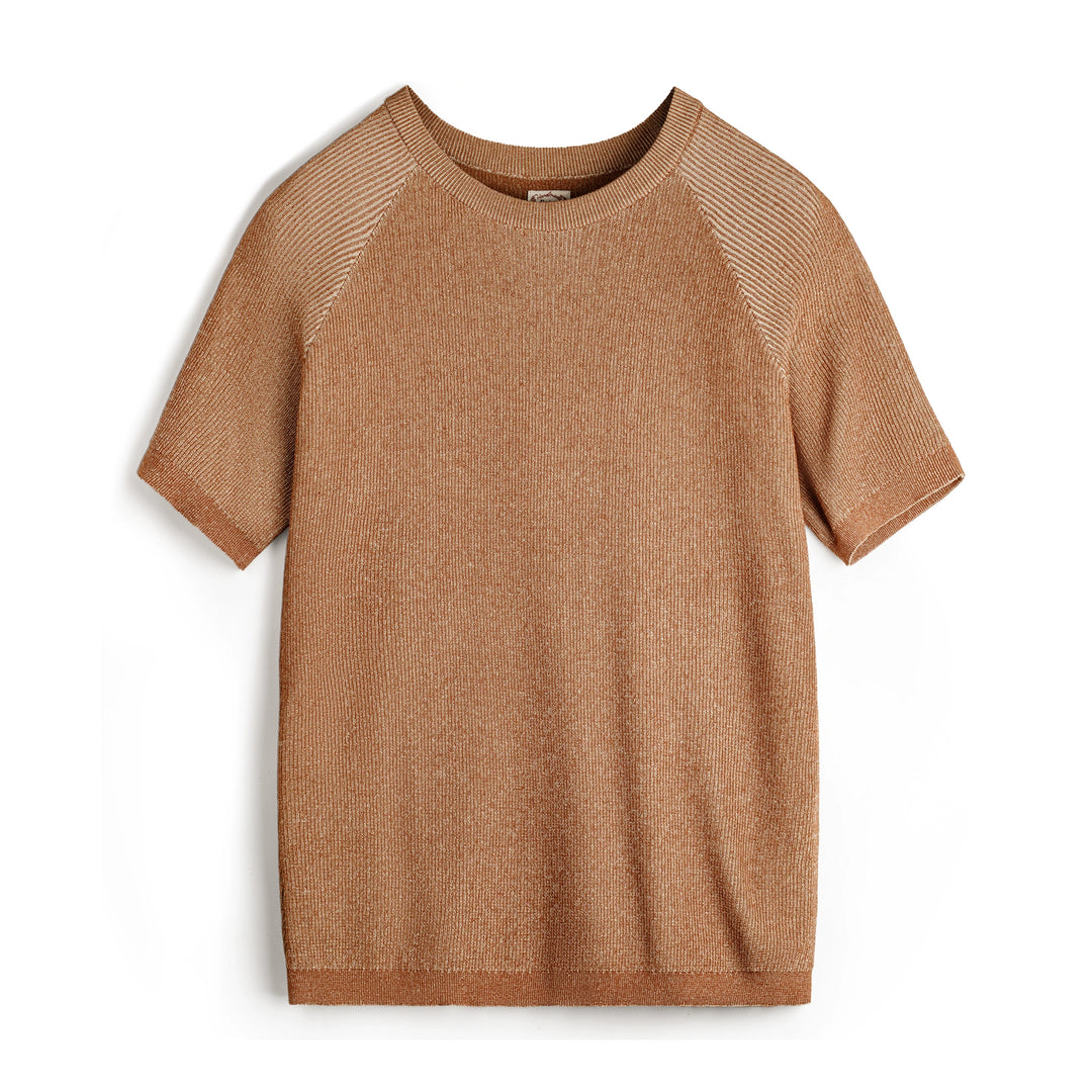 Sandgrain Retro Strick-T-Shirt