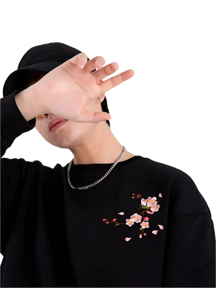 Sakura Embroidered Sweatshirt