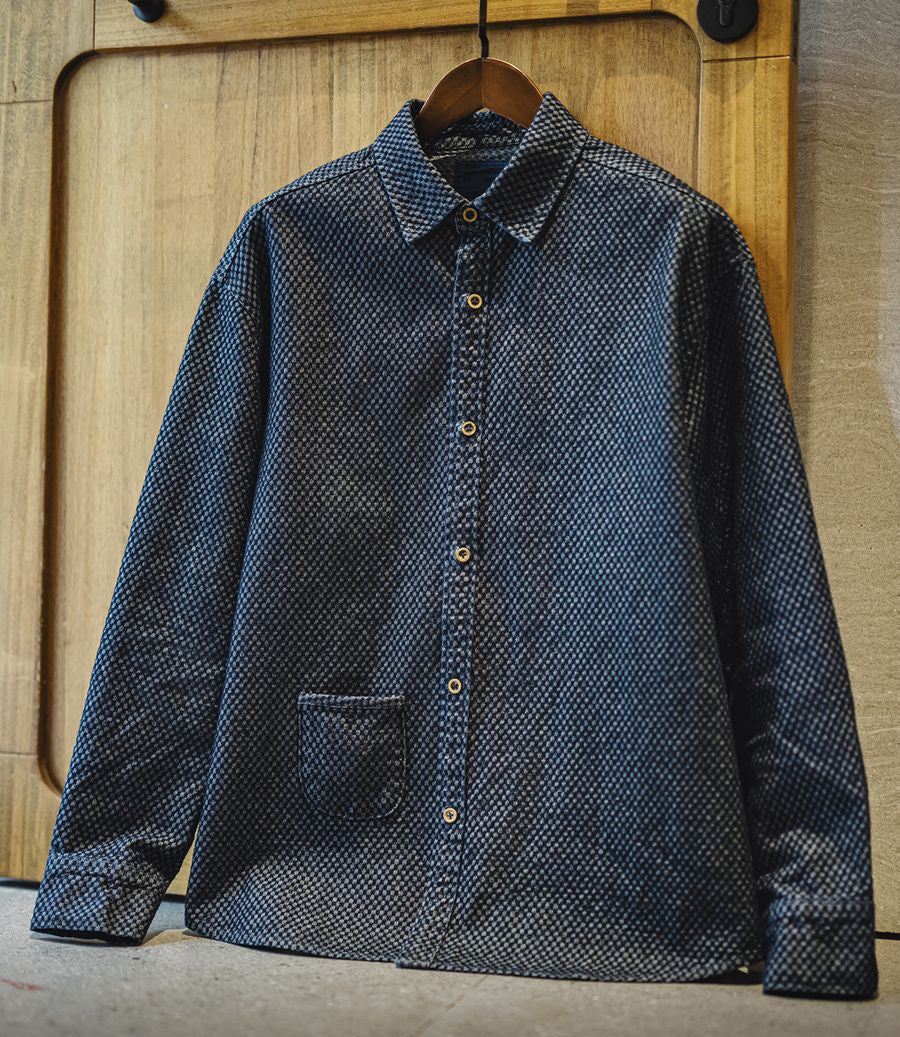 Kazura Indigo Check Workshirt