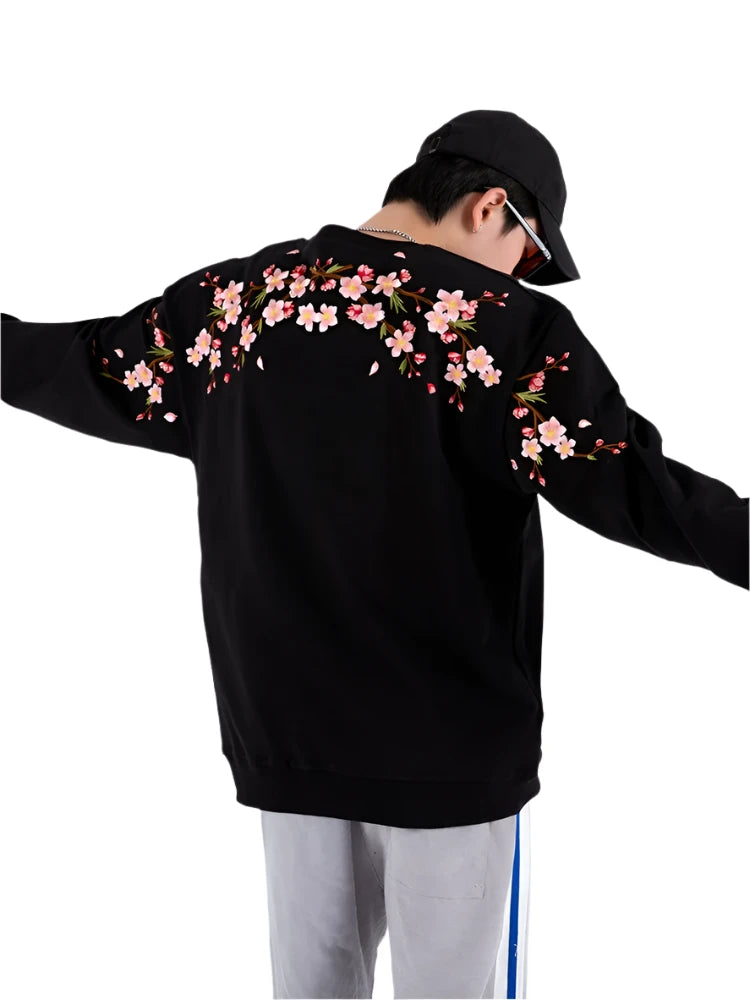 Sakura Embroidered Sweatshirt