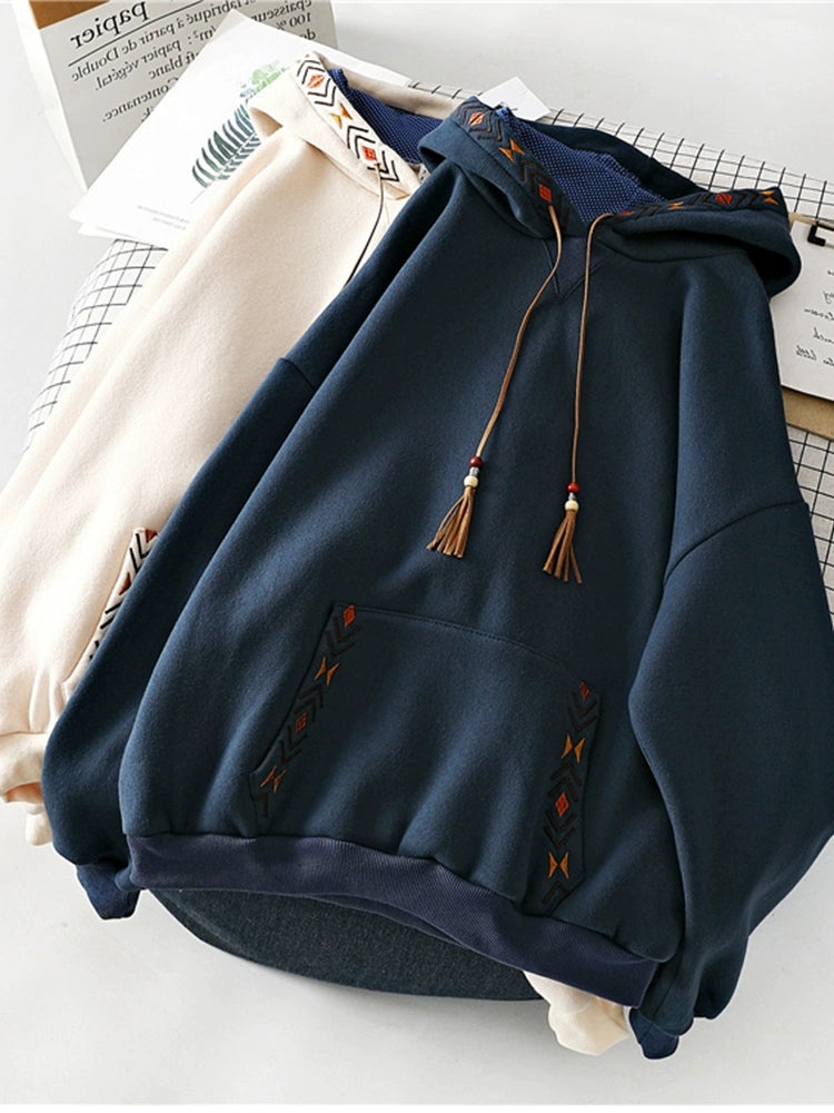 Tsukiyo Foxfire Embroidered Hoodie