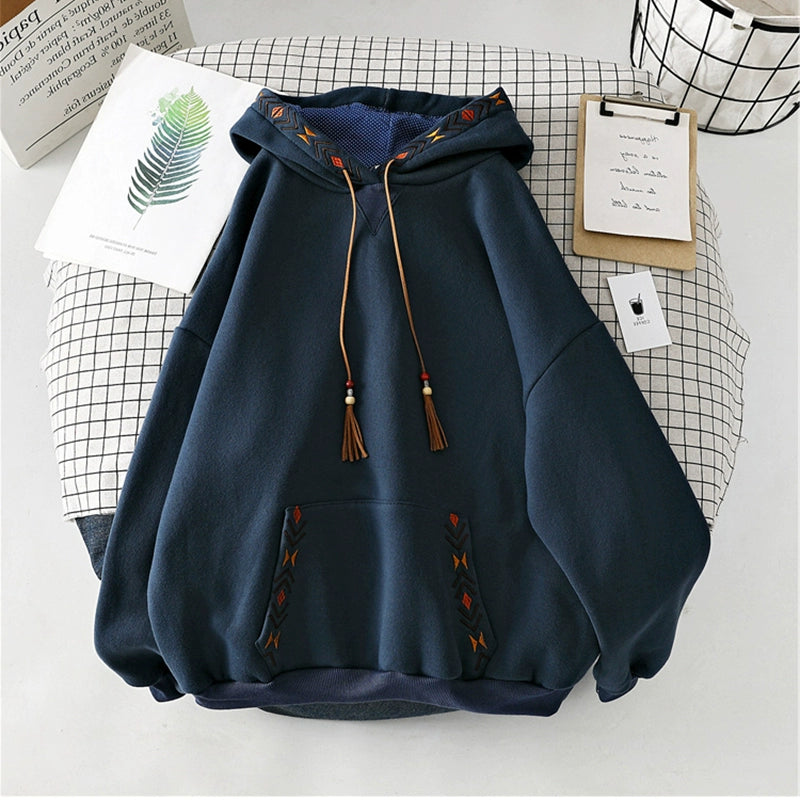 Tsukiyo Foxfire Embroidered Hoodie