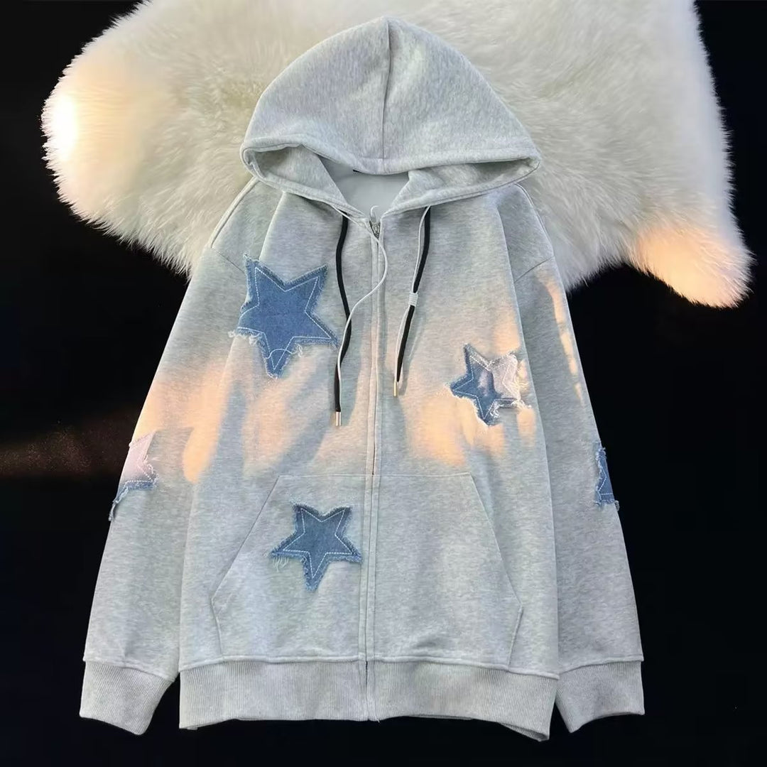 Hoshikage Star Patch Zip Hoodie