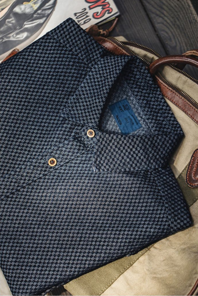 Kazura Indigo Check Workshirt