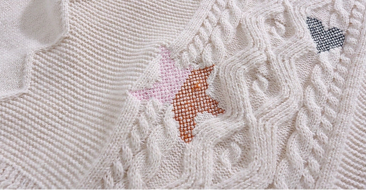 Blossom Whisper Cable Knit Sweater