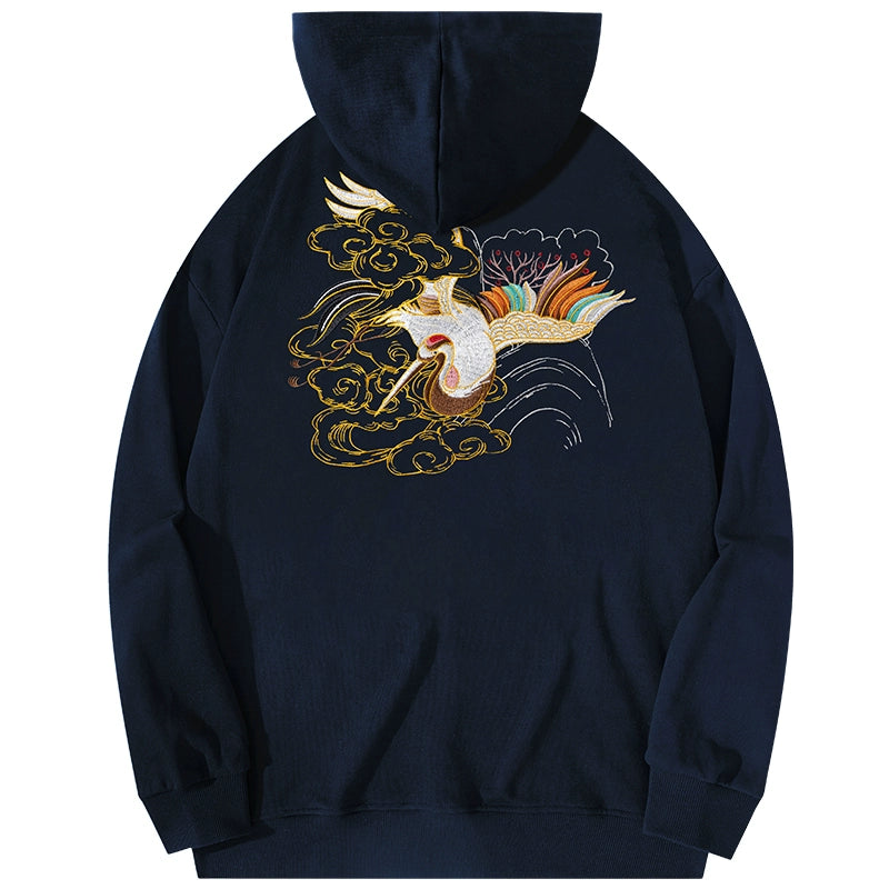 Spring and Autumn Embroidered Hoodie