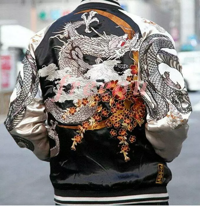 Ryūjin Sakura Sukajan Souvenir Bomber Jacket