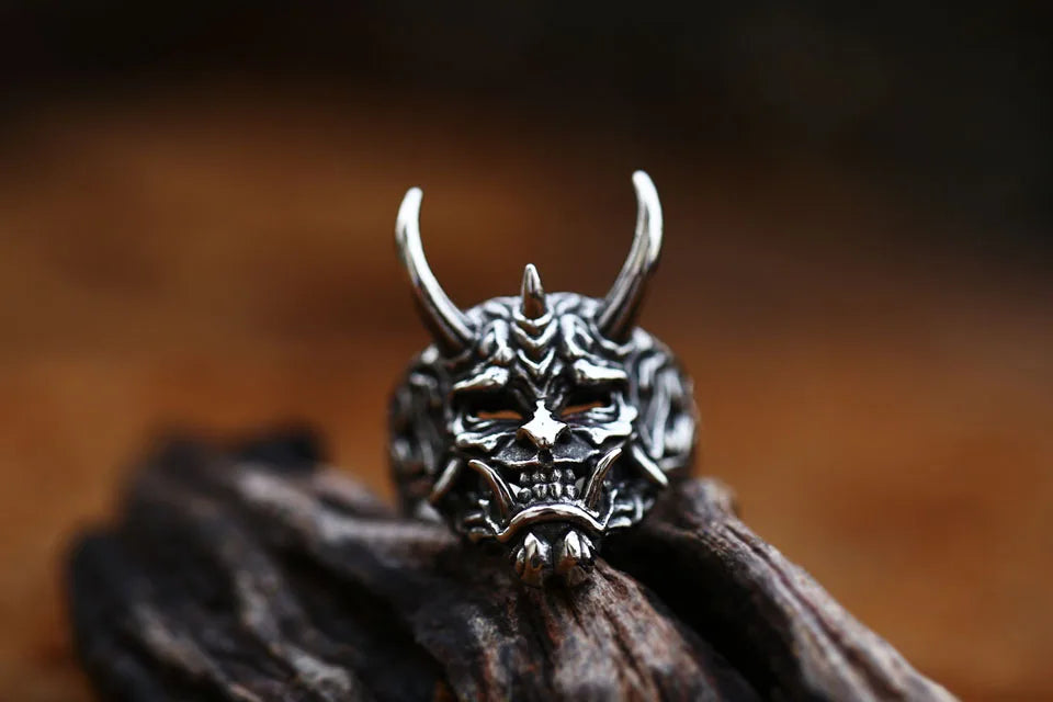 般若マスクリング Hannya Mask Ring