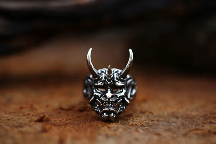 般若マスクリング Hannya Mask Ring