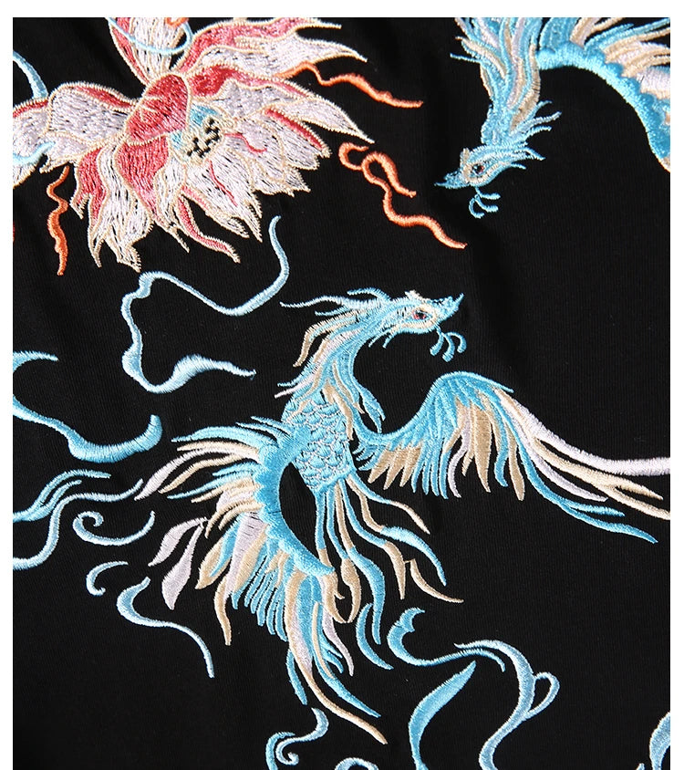 Embroidered Eternal Phoenix Dance Tee