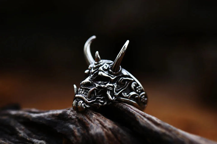 般若マスクリング Hannya Mask Ring